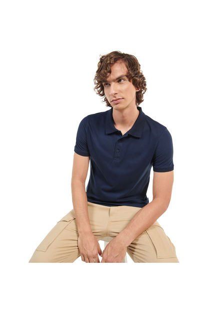 Camisa Polo Mormol Azul Hombre