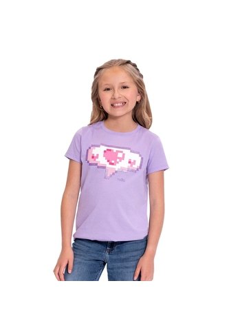 Camiseta Para Niña Proyect Color Morada Totto