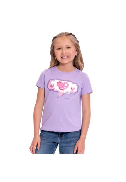 Camiseta Para Niña Proyect Color Morada