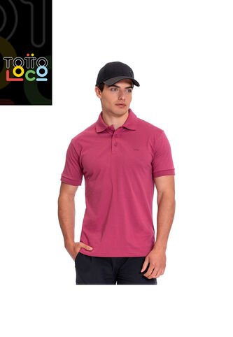 Camiseta Tipo Polo En Jersey Para Hombre Totto Rosada Mkp Totto