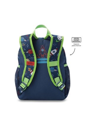 Combo Escolar Morral Panda Space + Lonchera Y Cartuchera