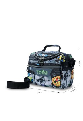 Lonchera Térmica Para Hombre Pizarra Mediano Negra