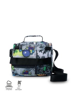 Lonchera Térmica Para Hombre Pizarra Mediano Negra