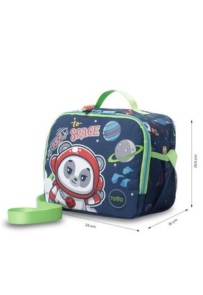 Combo Escolar Morral Panda Space + Lonchera Y Cartuchera