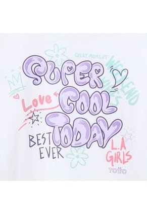 Camiseta Para Niña Salak 1 Blanca