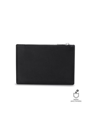 Billetera Para Mujer Montana Con RFID Blocker Negra