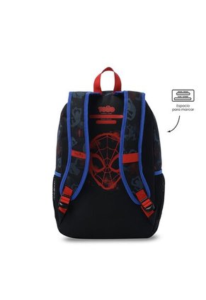 Morral Para Niño Spiderman Hero Grande Negro
