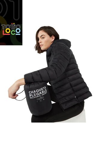 Chaqueta Para Mujer Colorit Negra Totto