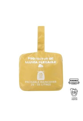 Forro Impermeable Rain Cover Plegable Para Maleta Amarilla