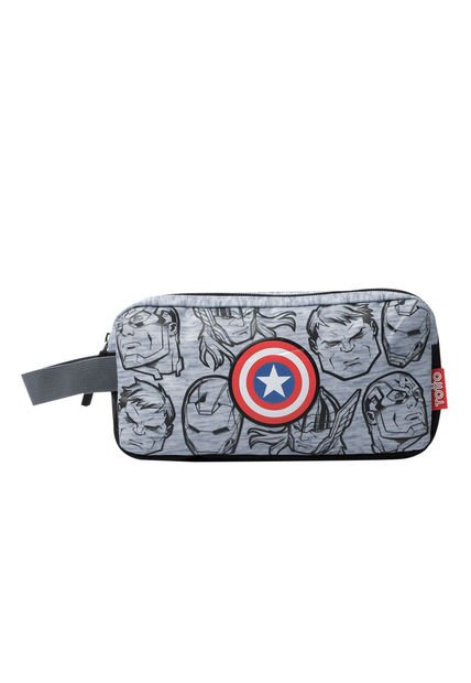 Cartuchera Escolar Super Avengers Gris