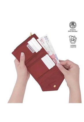 Billetera Neysa En Pu Leather Con Rfid Blocker
