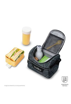 Lonchera Térmica Para Hombre Pizarra Mediano Gris