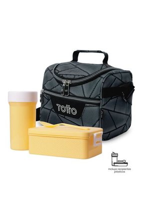 Lonchera Térmica Para Hombre Pizarra Mediano Gris