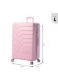Maleta De Viaje Grande 23 Kilos 360 Bazy + 2.0 Rosada de Totto