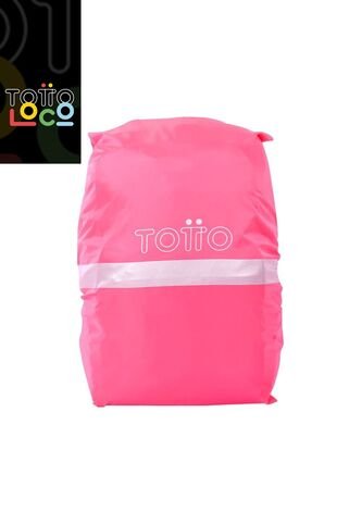 Forro Impermeable Rain Cover Plegable Para Maleta Rosado Totto