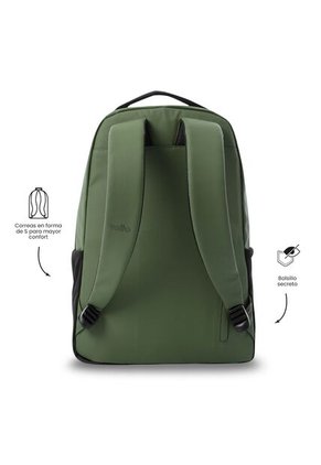 Morral Universitario Porta PC 16" Detroit Verde Hombre