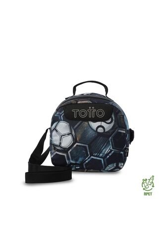 Lonchera Térmica Borrador Mediana Negro Totto