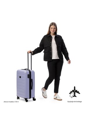 Maleta De Bodega 23 Kg Harbor Morado Para Mujer Totto