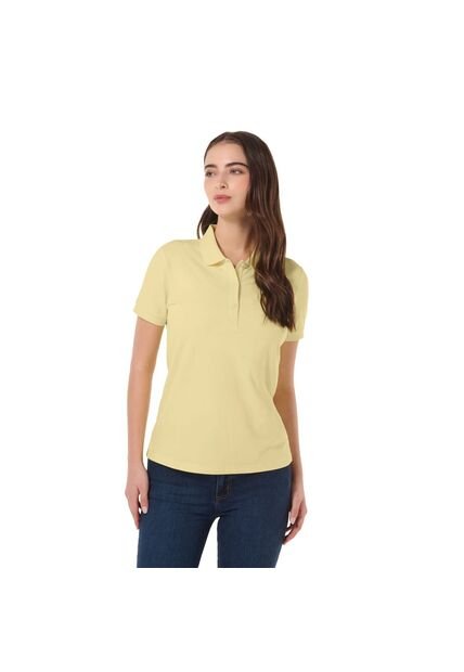 Camisa Polo Masara Para Mujer Amarilla