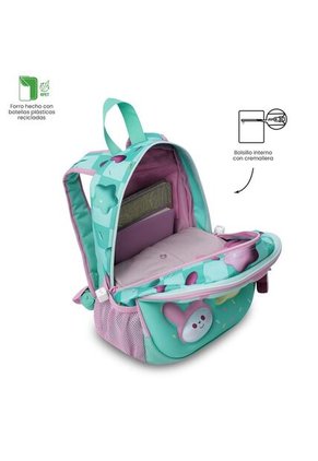 Morral Para Niña Bunny Pump Pequeño Verde