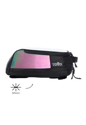 Tank Bag Ridder Para Moto Negro Con Reflectivo
