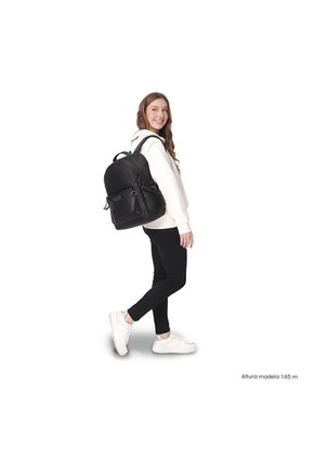 Morral Universitario Estambul Porta PC 14" Negro Mujer