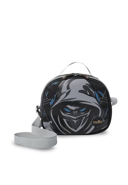 Lonchera Térmica Para Niño Hanzo Mediano Negra