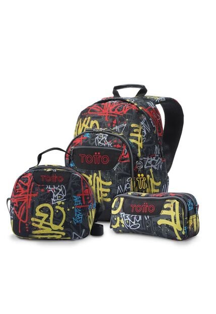 Kit Juvenil: Morral Gommas, Lonchera Y Cartuchera