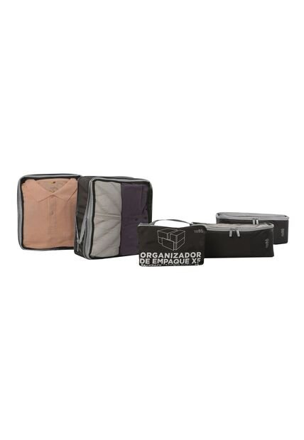 Organizador De Viaje Packing Cube X 5 Negro