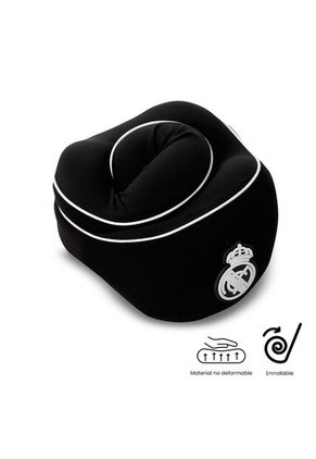 Almohada De Viaje Real Madrid Negra
