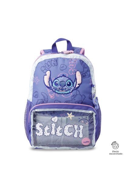Morral Para Niña Stitch On The Beach Mediana Azul