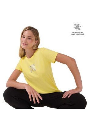 Camiseta Estampada Para Mujer Prime Amarilla