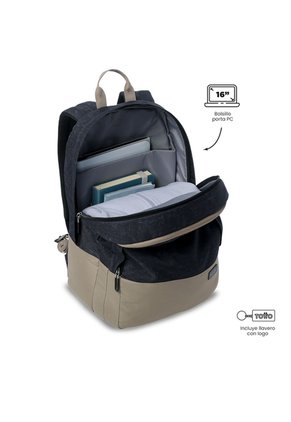 Morral Universitario Toluca 2.0 Porta PC 16" Negro Mujer