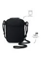 Bolso Para Hombre Riva Tipo Crossbody Pequeño Negro de Totto