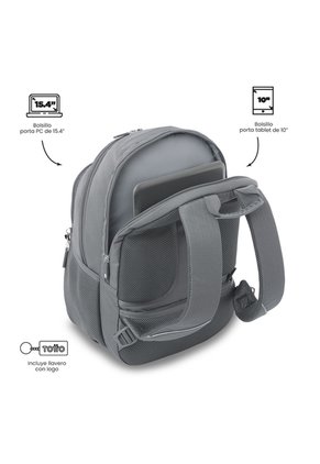 Morral Universitario Porta PC 15.4" P Tablet Cambri 2.0 Gris
