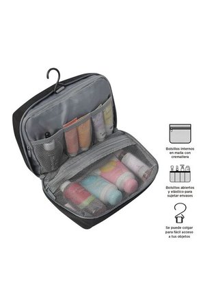 Organizador De Baño Para Viaje All In Negro