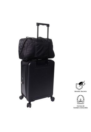 Tula De Viaje Weekender Mediana Color Negra