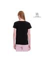 Camiseta Estampada Para Mujer Prime Manga Corta Negra de Totto