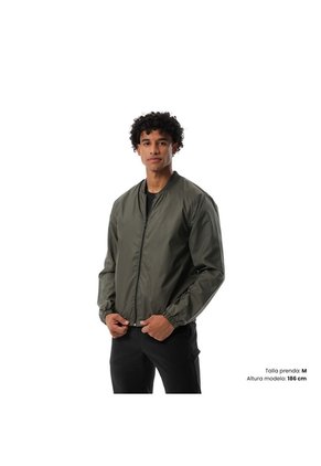 Chaqueta Rompevientos Tipo Boomber Hombre Trackout Verde
