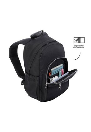 Morral Juvenil Porta PC 13" Gommas Negro