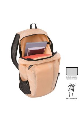Morral Plegable Ligero Troker Mediano Durazno