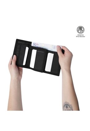 Billetera Para Hombre Riva Mee Con RFID Blocker Negra
