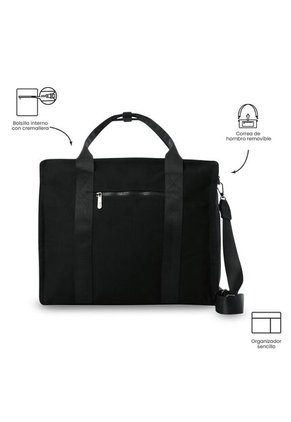 Bolso Para Mujer Tote-Bag Porta PC 15.4" Negro