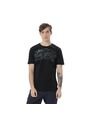 Camiseta Estampada Para Hombre Atena Manga Corta Negra de Totto