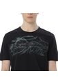 Camiseta Estampada Para Hombre Atena Manga Corta Negra de Totto