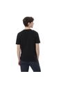 Camiseta Estampada Para Hombre Atena Manga Corta Negra de Totto
