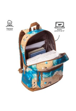 Morral Universitario Porta PC 14" Tocax Verde Hombre