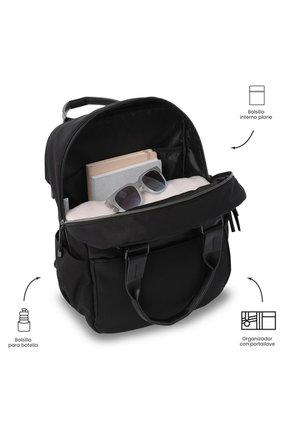Morral Ejecutivo Porta PC 14" Toscana Negro Mujer