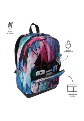Morral Universitario Porta PC 14" Tocax Azul Mujer