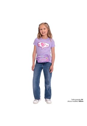 Camiseta Para Niña Proyect Color Morada